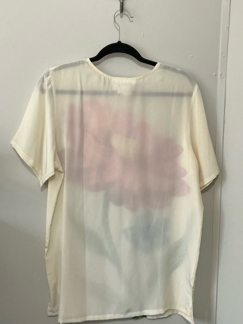 Diane Von Furstenberg Cream Silk Blouse Kentucky derby anyone? - Picture 5 of 12